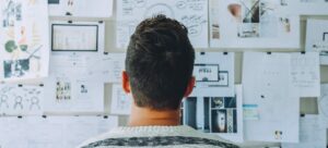Man studies options