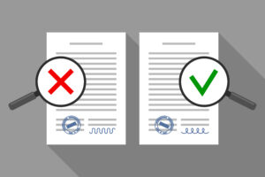 Magnifying glass looking at proposed student loan legislation from Congressional Republicans