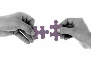 Lower Payments Strategy Puzzle Pieces Fitting Together