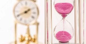 Sand Hour Glass Running Out of Time