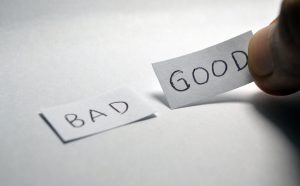 label bad and good